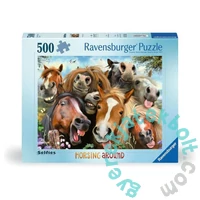 Ravensburger 500 db-os puzzle - Selfies - Mókás lovak (12000499)