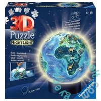 Ravensburger 72 db-os 3D világító gömb puzzle - Éjjeli földgömb (11844)
