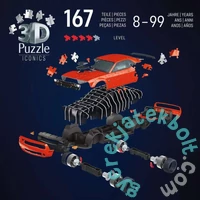 Ravensburger Iconics 167 db-os 3D puzzle - Dodge Challanger (12008036)