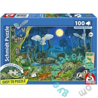 Schmidt 100 db-os puzzle - Animals in the Forest at Night (56529)