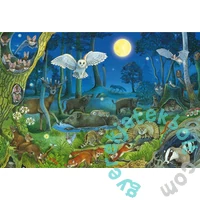 Schmidt 100 db-os puzzle - Animals in the Forest at Night (56529)