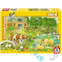 Schmidt 100 db-os puzzle - Baby Animals on the Farm (56528)