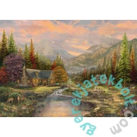 Schmidt 1000 db-os fa puzzle - Mountain Backdrop with Stream