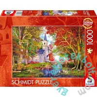 Schmidt 1000 db-os puzzle - Chapel in autumn magic (59788)