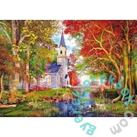 Schmidt 1000 db-os puzzle - Chapel in autumn magic (59788)