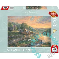 Schmidt 1000 db-os puzzle - Dawn in Emerald Valley, Thomas Kinkade (59774)