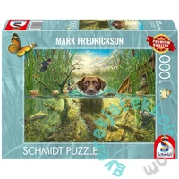 Schmidt 1000 db-os puzzle - Dog's Life - Brown Labrador in the Cool Water (58572)