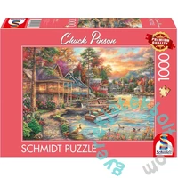 Schmidt 1000 db-os puzzle - Golden Evening at the Shore (58553)
