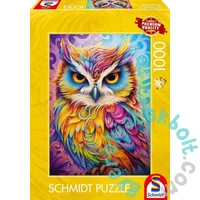 Schmidt 1000 db-os puzzle - Owl in parrot dress (59782)