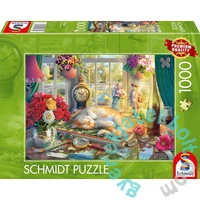 Schmidt 1000 db-os puzzle - Puzzle time with cat (59789)