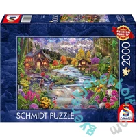 Schmidt 2000 db-os puzzle - River Idyll in the Mountains (58868)