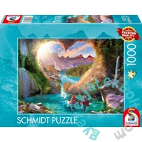 Schmidt 1000 db-os puzzle - View with heart (59777)
