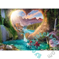 Schmidt 1000 db-os puzzle - View with heart (59777)