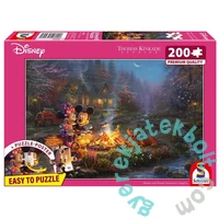 Schmidt 200 db-os puzzle - Disney - Mickey and Minnie - Sweetheart Campfire, Thomas Kinkade (56558)