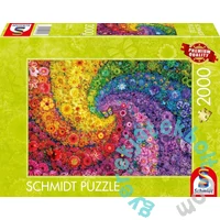 Schmidt 2000 db-os puzzle - Colourful flower swirl (59744)