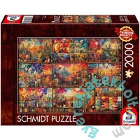 Schmidt 2000 db-os puzzle - Traveling with Books and Wine (59745)
