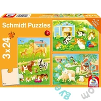 Schmidt 3 x 24 db-os puzzle - Cute Pets (56518)