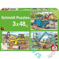 Schmidt 3 x 48 db-os puzzle - My Favorite Construction Vehicles (56520)