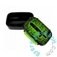 Pixel műanyag uzsonnás doboz - zöld (558656)