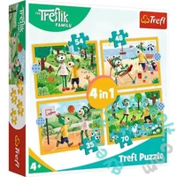 Trefl 4 az 1-ben (35,48,54,70 db-os) puzzle - A Treflik család kalandjai (34623)