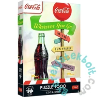 Trefl 1000 db-os Premium Plus puzzle - Coca-Cola - Bármerre jársz (12098)