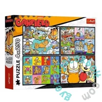 Trefl 4 x 250 db-os puzzle - Garfield (13344)