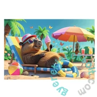 Trefl 100 db-os puzzle - Pihenés kapibara stílusban (16537)