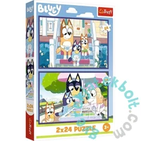 Trefl 2 x 24 db-os puzzle - Bluey (34446)