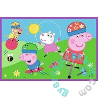 Trefl 2 x 24 db-os puzzle - Peppa malac - A játszótéren (34435)