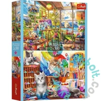 Trefl 2 x 500 db-os puzzle - A festő stúdióban (37530)