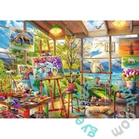 Trefl 2 x 500 db-os puzzle - A festő stúdióban (37530)