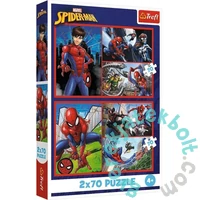 Trefl 2 x 70 db-os puzzle - Pókember (34443)