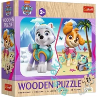 Trefl 24 db-os Wooden Contour Fa Puzzle - Mancs őrjárat (20266)