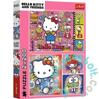 Trefl 2 x 200 db-os puzzle - Hello Kitty és barátai (13336)