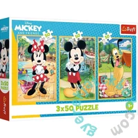 Trefl 3 x 50 db-os puzzle - Mickey egér és barátai (34881)