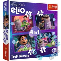 Trefl 4 az 1-ben puzzle (35,48,54,70 db-os) - Elio földönkívüli küldetései (34665)
