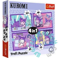 Trefl 4 az 1-ben puzzle (35,48,54,70 db-os) - Kuromi (34676)