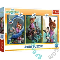 Trefl 3 x 80 db-os puzzle - Zootropolis 2 (34897)