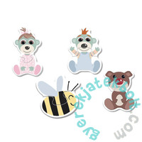 Trefl Baby Puzzle táskában - Első puzzle - Barátságos baba macik (36139)