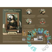 Trefl 500 db-os puzzle kerettel - Mona Lisa, Leonardo Da Vinci (37541)