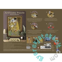 Trefl 500 db-os puzzle kerettel - A csók, Klimt (37542)