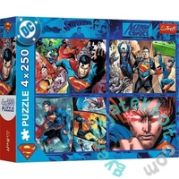 Trefl 4 x 250 db-os puzzle - A bátor Superman (13340)
