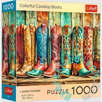 Trefl 1000 db-os puzzle - Színes cowboy csizmák  (99289)