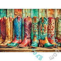 Trefl 1000 db-os puzzle - Színes cowboy csizmák  (99289)