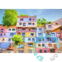 Ulmer 1000 db-os puzzle - Hundertwasserhouse, Wien (1142)