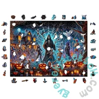 Wooden City 1010 db-os fa puzzle - A kaszás Halloween-i partija (NB0815-XL)