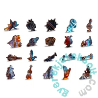 Wooden City 1010 db-os fa puzzle - A kaszás Halloween-i partija (NB0815-XL)