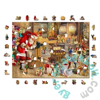 Wooden City 1010 db-os fa puzzle - A Mikulás műhelye (NB1010-0049-XL)