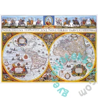Wooden City 1010 db-os fa puzzle - Antik térkép (NB1010-0102-XL)