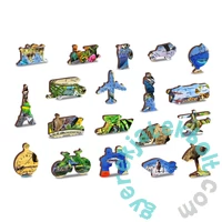 Wooden City 1010 db-os fa puzzle - Az állatvilág térképe (NB1010-0014-XL)